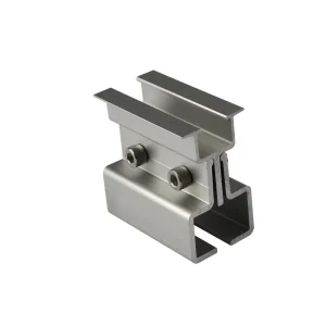 Standing Seam Hot-Dip Galvanized Aluminum Solar Clamp for Ground Mounting Structure with 25 Year Warranty