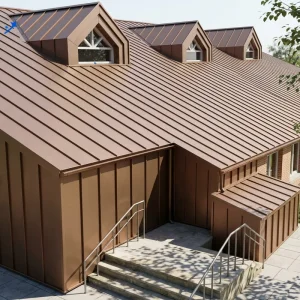 Standing Seam Metal Roof Sheet Color Steel Plate PPCG Decorative Zinc Metal Roofs Coated Color Steel Sheet