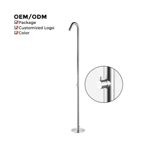 Standing Shower Outdoor Stainless Steel Shower Column Stain Resistant For Swimming Pool Or Seaside Use