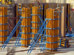 Steel Adjustable Column Formwork Variable Size Concrete Casting Panels