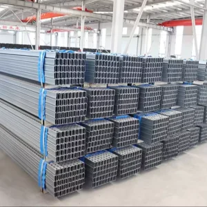 Steel Beam Purlin ZM Steel U Channel Solar Panel Rails For Ground Mounted System Bracket
