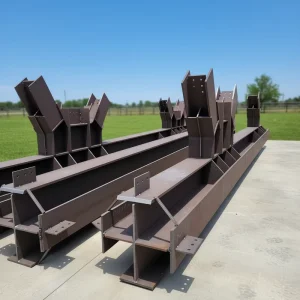 Steel Beam with Brackets crane Beam with Corbels fabricated Steel Girder with Connection Seats