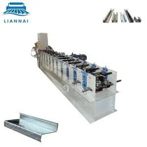 Steel CZ Purlin Roll Forming Machine Line Stacker Stable CZ Section Production C & Z Purlin Cold Roll Forming Machine