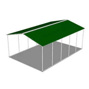 Steel Carport Kit with Square Tube Frame, Portable Car Parking Shed