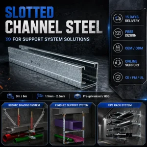 Steel Channel and U Channel Steel with C Channel Steel Sizes for Heavy Duty Structural Support