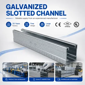 Steel Channels and Metal Framing System with Steel Strut Channel and Galvanized C Channel Supplier