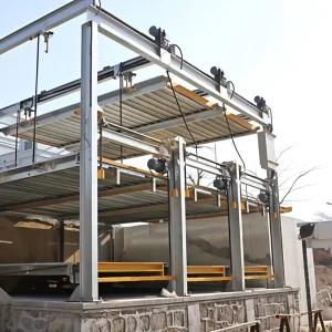 Steel Comb Auto Parking Lift PSH Model 2000kg Load Capacity CE Certified 2-15 Levels LED Operation