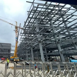 Steel Components with Bolt Connection Easy Disassembly Reusable Steel Structure for Warehouse Workshop