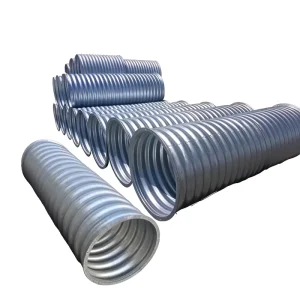 Steel Corrugated Galvanized Pipe Culvert for Bridge Underground Drainage Flange Connection Pressure Resistant