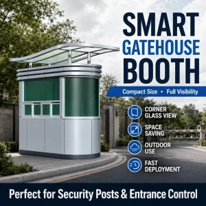 Steel Duty Guard Houses Guard Room Security Booth Security Guard Kiosk Prefab for Business Hospital Security