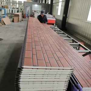 Steel EPS Core Structural Insulated Wall Panels Polyurethane Exterior Wall Insulation Sandwich Panel Siding Metal Exterior Wall