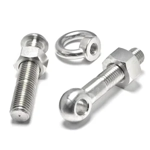Steel Eye Bolt with Full Thread and Nut for Construction Support Systems