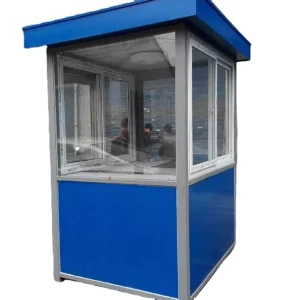 Steel Floor Plate Portable Guard Mobile Activity Room Station Post Toll Kiosk Movable Shop Sale Booth Security Guard Booth