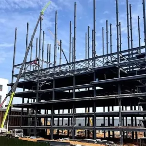 Steel Frame 3 Story Prefab House Kits for Garage Shed Office Warehouse Use