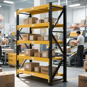 Steel Frame 4/5 Layer Garage Stacking Shelf 300KG Heavy Duty Warehouse Storage Rack