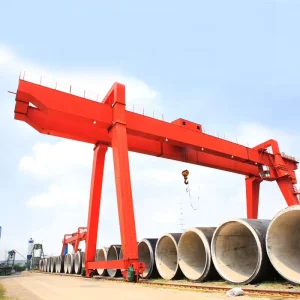 Steel Frame Structure Double Beam Stationary Travelling 10 Ton Gantry Crane