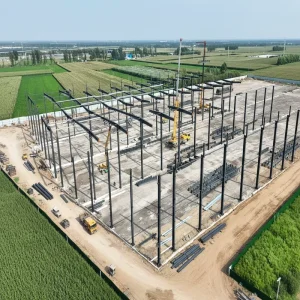 Steel Frame Warehouse Building Kit with Pre-Cut and Pre-Drilled Components