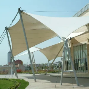 Steel Frame Waterproof Durable Membrane Structure for Outdoor Garages Canopies & Carports Customizable Industrial Use