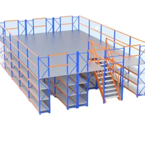 Steel Garage Mezzanine Platform, Powder-Coated, Boltless, 2000 mm Length, 3-Layer Design