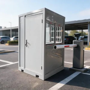Steel Guard Booth Heavy Duty Security Booth Galvanized Steel Frame Sandwich Panel Outdoor Guard House