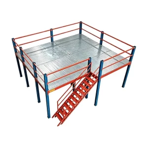 Steel Heavy Duty Adjustable 2 Layer Multi Level Mezzanine High Load Capacity Corrosion Protection Powder Coated Finish Expand
