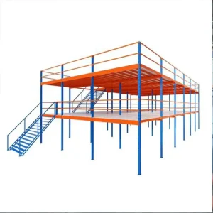 Steel Heavy Duty Corrosion Protected Modular Mezzanine Floor Platform Rack System Industrial Warehouse Storage Double Layer