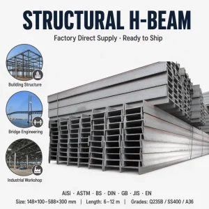 Steel I Beam Universal Beam Structural Steel Beam I Section Q235B Q345B A36 SS400 S235JR IPE80-IPE400 6m 12m