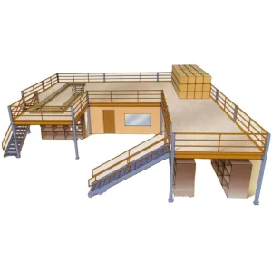Steel Industrial Structure Office Mezzanine Platform