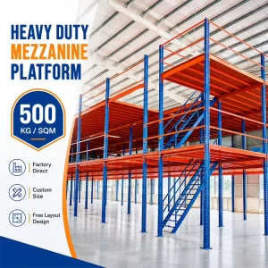 Steel Mezzanine Floor Solution for Increasing Warehouse Storage Capacity