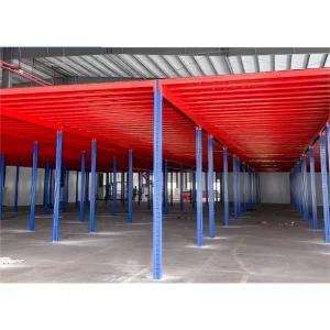 Steel Mezzanine Floor with Pallet Racking Support System Adjustable Height Corrosion Protection