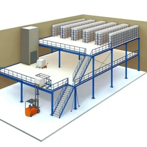 Steel Mezzanine Frame Platform for Warehouse Corrosion Protection Equipment Mezzanine Warehouse Shelf