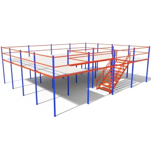 Steel Mezzanine Shelving Industrial Office Platform Racking System for Warehouse Storage