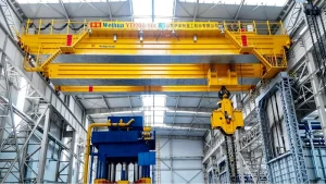 Steel Mill Use Metallurgy Crane 100 300 Ton Customized Double Beam Forging Overhead Crane for Forging Lifting Flipping Metal