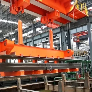 Steel Mill Used Metallurgy Overhead Crane Double Beam Quenching Bridge Crane Engine PLC 20 320 Ton Crane for Handling Metal Bar