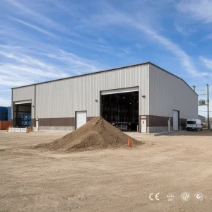 Steel Pipe Truss Steel Structure Warehouse For Assembly Hall Heat Preservation