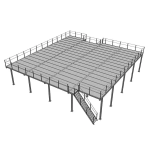 Steel Platform Multi-Level Mezzanine Floor System Kits Corrosion Protection Powder Coated RAL Color Strong Structure for Rack