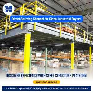 Steel Platform Storage Solution Cold Rolled Steel Beams Space Saving Vertical Expansion Heavy Duty Industrial Grade