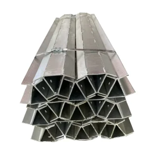 Steel Retaining Wall Posts 45 Degree Corners Hot Dip Galvanized Non-Alloy for 50mm 75mm Concrete Sleeper Walls Cut Punch