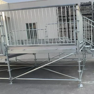 Steel Ringlock Scaffolding Scaffold Adjustable Props Plank Base Plate Platform Guardrail Ladder Frame Tube Deck Board Brace Tie