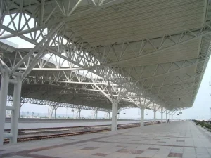 Steel Roof Truss Design for Bus train Station