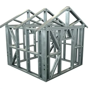 Steel Roof Trusses Metal Floor Trusses Drawing Zinc Coated Anti Corrosion Fire Resistant Modern Design CE Certified Silver