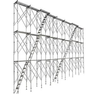 Steel Scaffold Frame Parts for Building Construction for Hotels