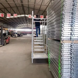 Steel Scaffolding Climbing Ladders Customized Galvanized for Scaffold System