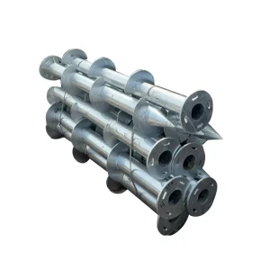 Steel Structure Building Heavy Hot-Dip Galvanized Welding Ground Screw Helical Pile Earth Anchor Cutting Workshop Warehouse