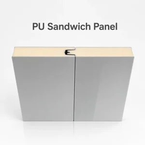 Steel Structure Building Materials Insulation PU Sandwich Panel Ow Thermal Conductivity Waterproof Polyurethane Sandwich Panel