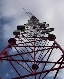 Steel Structure Column Angular Lattice Radio Communication 3 Legs 3-leg Isp Stand Alone Galvanized Antenna 100 Meter Tower