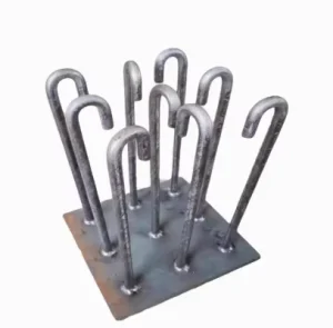 Steel Structure Embedded Welding Parts, Grade 4.8/8.8, Zinc-Plated Natural Color Titanium Bolts