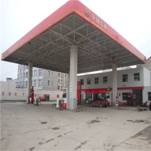 Steel Structure Factory Space Frame Cost of Gas Station Canopy Space Frame Roof