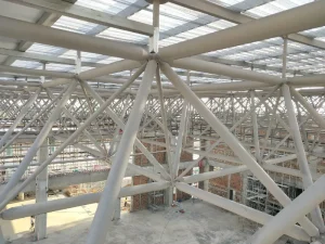 Steel Structure Gas Station Canopy Space Frame Roof Design Space Frame Supplier