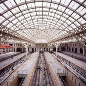 Steel Structure Large Span Truss Frame Roof for Railway Station, Airport, Stadium